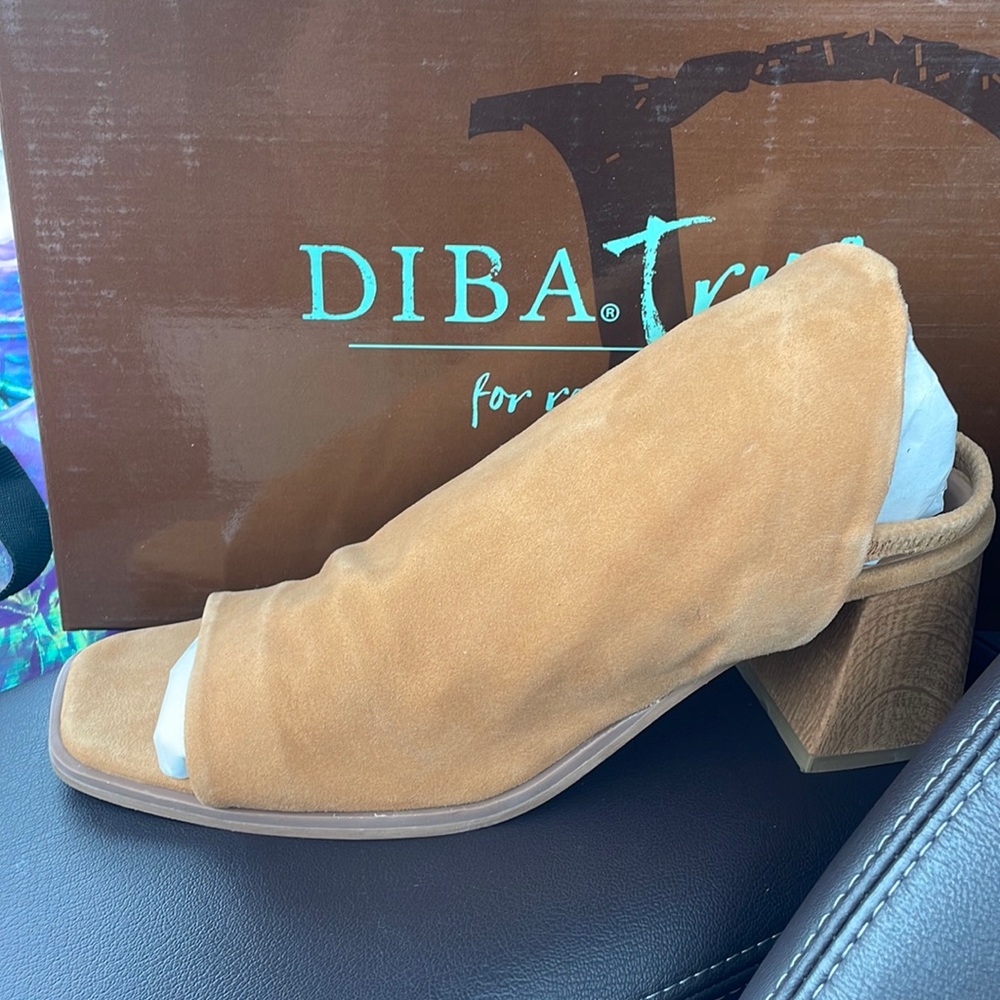 Saddle suede diba open toe shoes
